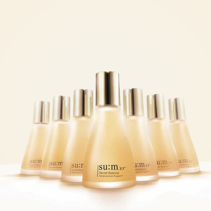 su:m37 Secret Essence Mist Set displayed with multiple bottles