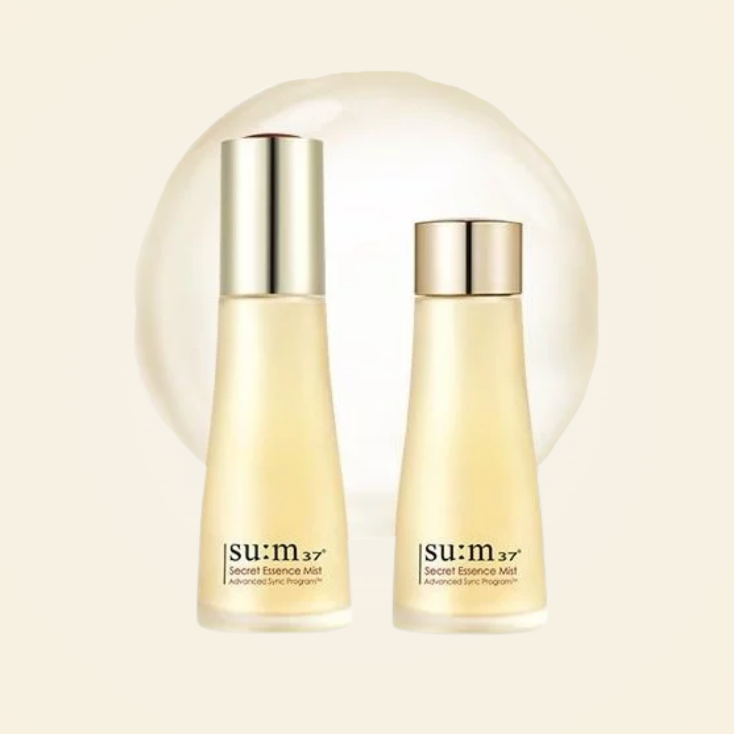 su:m37 Secret Essence Mist Set two bottles front view