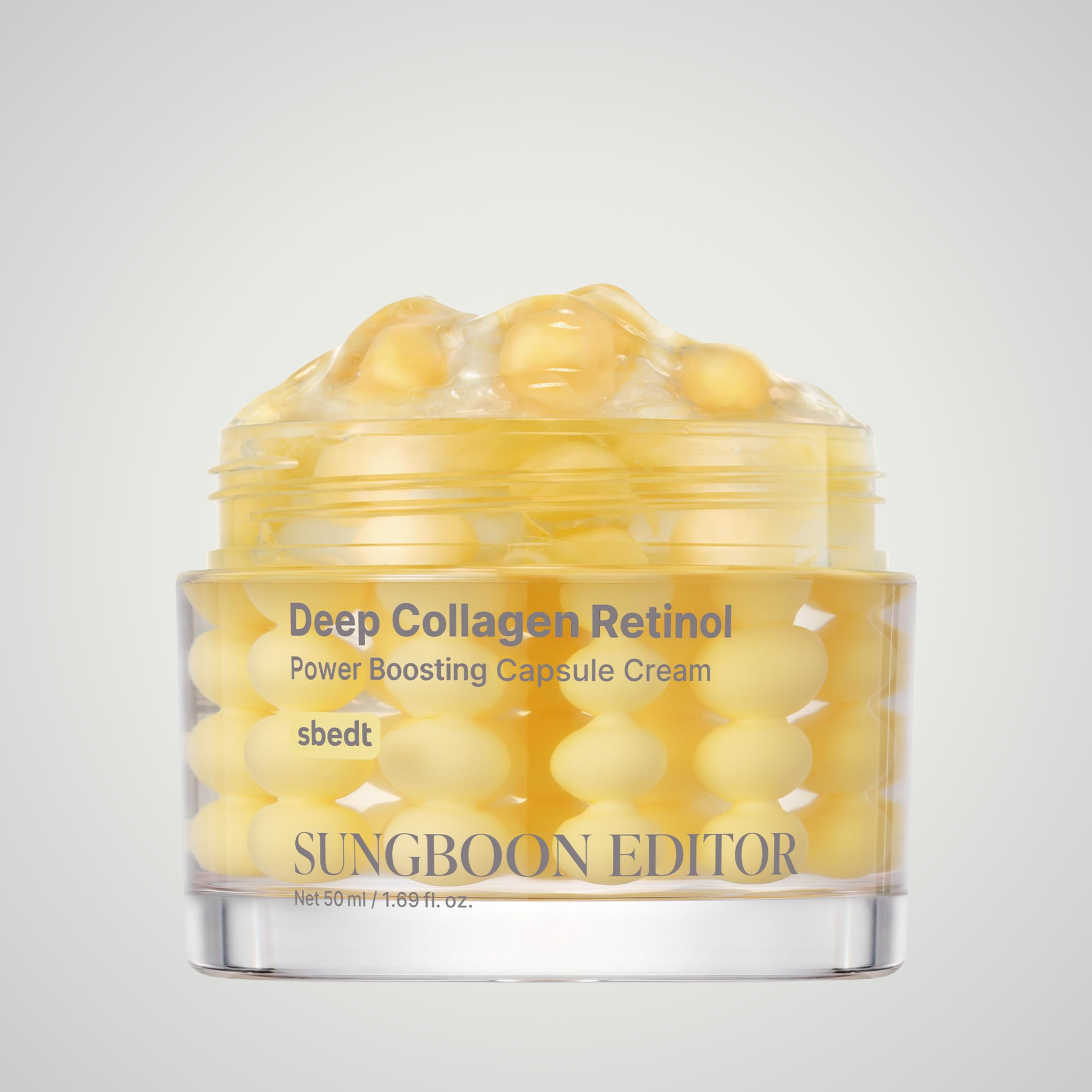 SUNGBOON EDITOR Deep Collagen Retinol Power Boosting Capsule Cream 50ml – anti-aging moisturizer with retinol and collagen capsules