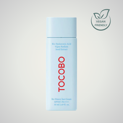 TOCOBO Bio Watery Sun Cream SPF50+ PA++++ 50ml – vegan friendly lightweight sunscreen with bio hyaluronic acid
