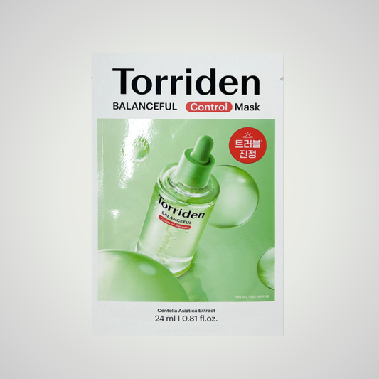 Torriden Balanceful Cica Control Mask sheet mask packaging for calming sensitive skin
