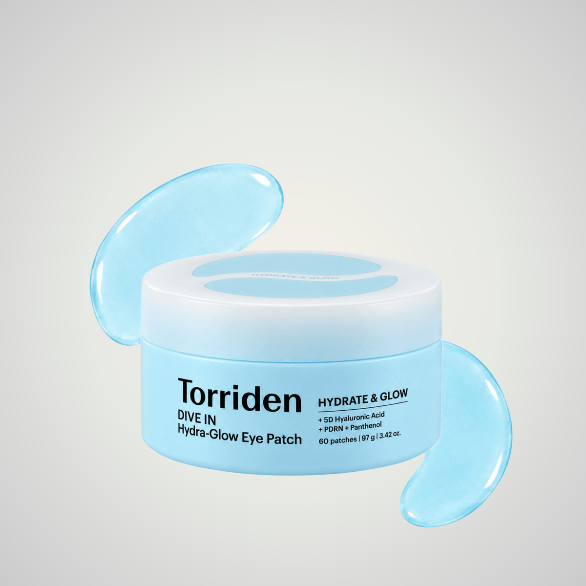 Torriden DIVE-IN Hydra-Glow Eye Patch 97g container with 60 hydrogel patches