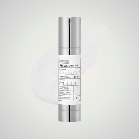 VT Reedle Shot 100 50ml – gentle daily exfoliating serum with Cica Reedles for smoother skin.