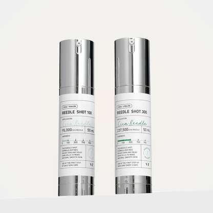 VT Reedle Shot 300 50ml duo – advanced exfoliating care serum for skin texture and blemish care.